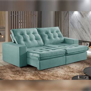 Sofá Retrátil E Reclinável 230cm M165 Veludo/tifane