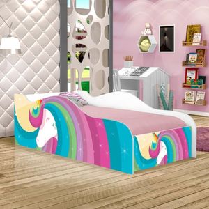 Mini Cama Fun Unicórnio Arco íris