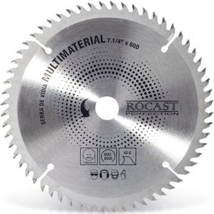 Serra Circular Com Pastilha Multimaterial - Med. 7.1/4" X 60 Dentes - 410,0001 - Rocast