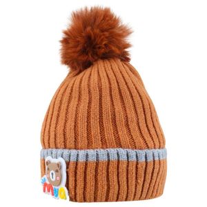 Touca Gorro Infantil Marrom Ursinho Tamanho único