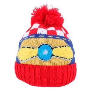 Touca Gorro Infantil Vermelha Aviador Colorida Tamanho único