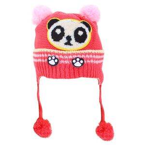 Touca Gorro Infantil Vermelha Panda Tamanho único