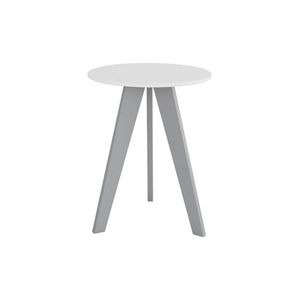 Mesa Cabeceira Infantil Retrô 7103 Branco-cinza - Peroba