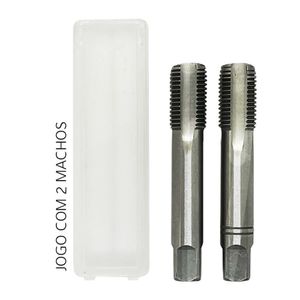 Macho Manual Bsp 1/2x14 Fios - Jogo 2 Pçs