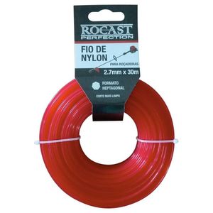 Fio De Nylon Para Roçadeiras - Med. 30 Metros - Rocast