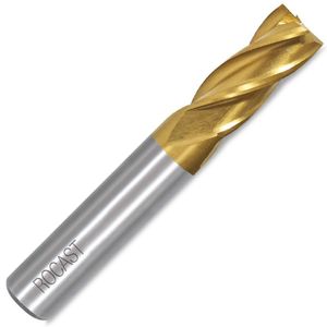 Fresa De Topo Reto 4 Cortes - 3/16- Com 8% Cobalto, Din 844 An - 261,0038 - Rocast