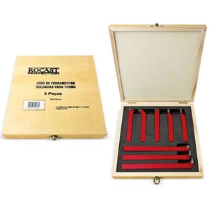 Jogo Ferramentas Soldadas Metal Duro - 16 X 16 - 8 Peças - Rocast