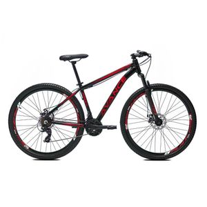 Bicicleta Aro 29 Alumínio Avance Force 24 Vel Freio A Disco Cor:preto E Vermelho