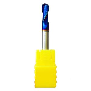 Fresa Topo Esférico Metal Duro 8,0mm - 2 Cortes Com 63hrc