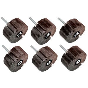Kit Roda De Lixa Mini Pg - Med. 60mm X 25mm - Gr 100/150/220/320/400/600 - Convertop