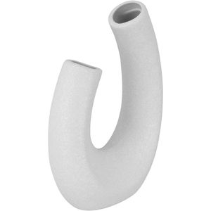 Vaso 20x14x6cm Cerâmica Branco