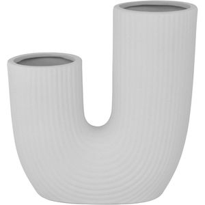 Vaso 25x23x8cm Cerâmica Branco