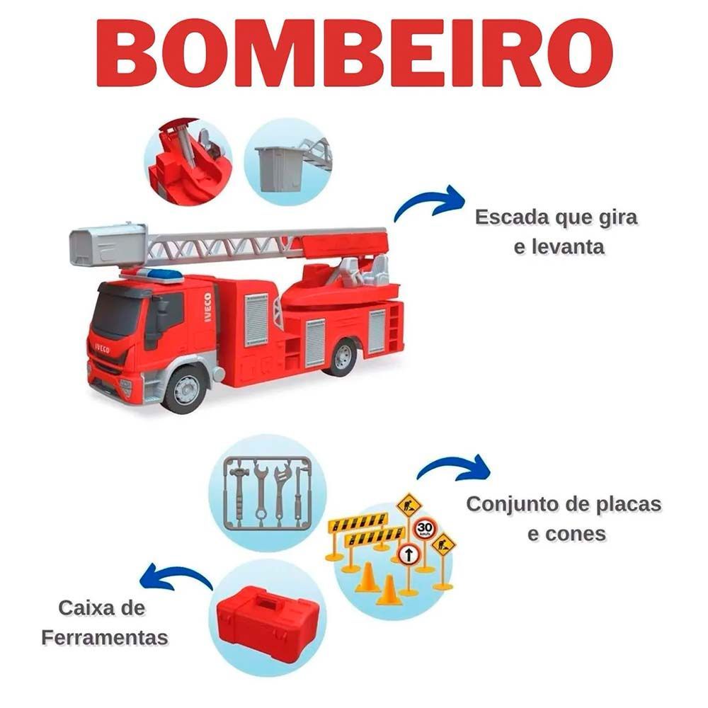 Caminhão de Bombeiro - Brutale - Vermelho - Roma
