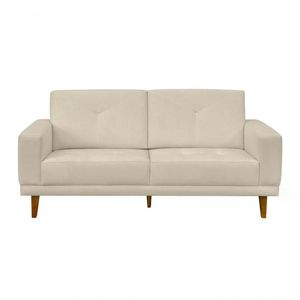 Sofa 03 Lugares Capri 180cm Linho Cru D'monegatto Linho Cru