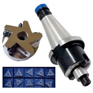 Kit Mandril Porta Fresa + Cabeçote Tpkn + Pastilha Tpkr