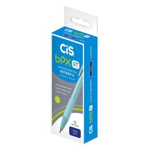 Caneta Cis Bpx Retrátil 0.7 Azul C/12 761135
