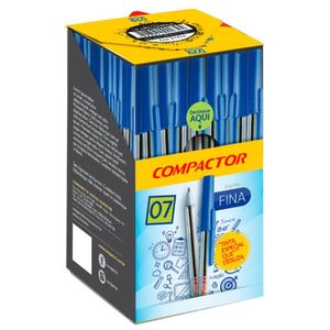 Caneta Compactor 0.7 Preta C/50 Ref 2103004