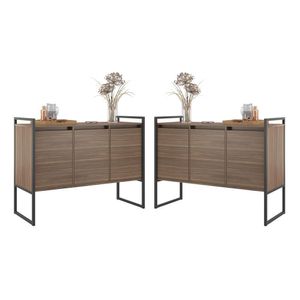Armario Industrial 3 Portas Affara Conjunto 2 Peças