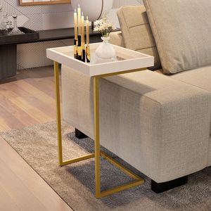 Mesa De Apoio Calabria Perola Pe Dourado