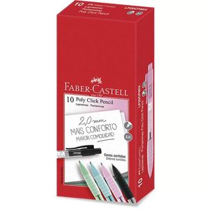 Lapiseira Faber Click Pencil 2.0 C/12 Ref Lp20cpmix