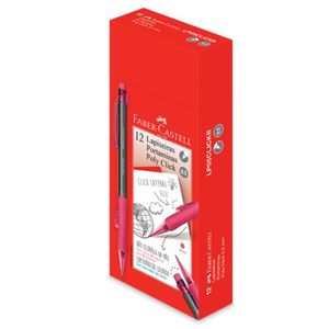 Lapiseira Faber Poly Click Rosa 0.5 C/12