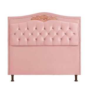 Cabeceira Cama Box Casal 140 Cm Estofada Luxor Rose Holanda Plus Speciale Home Rose