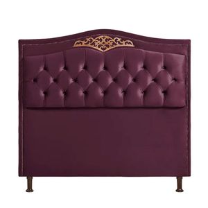 Cabeceira Cama Box Casal 140 Cm Estofada Luxor Roxo Holanda Plus Speciale Home Roxo