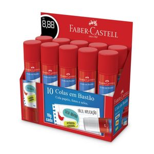 Cola Bastão Faber 10g C/10 Ref Of/8110