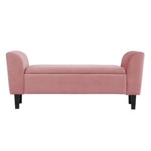 Recamier Bau Malibu 1,40m Suede Rose - Inova Decor