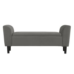 Recamier Bau Malibu 1,60m Suede Cinza - Inova Decor