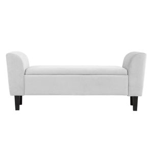 Recamier Bau Malibu 1,20m Suede Branco - Inova Decor