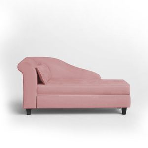 Recamier Diva França 1,60m Suede Rose - Inova Decor