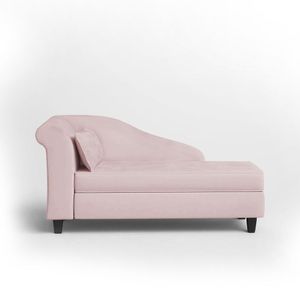 Recamier Diva França 1,40m Suede Rosa Bebe - Inova Decor