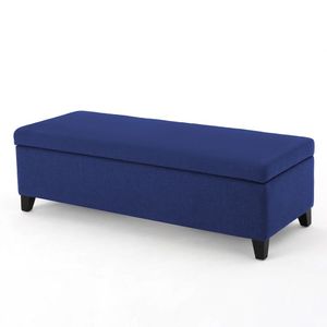 Recamier Bau Julia 1,60m Suede Azul Marinho - Inova Decor