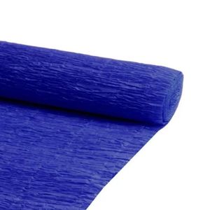 Papel Crepom Azul Escuro C/10
