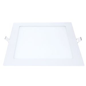 Painel Led Embutir Quadrado 17x17cm 12w Aluminio - Blumenau Luz Amarela - 3000k