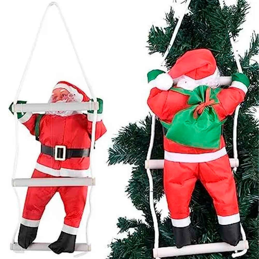 Decoração Enfeite Natal Papai Noel Árvore Natalina 57cm