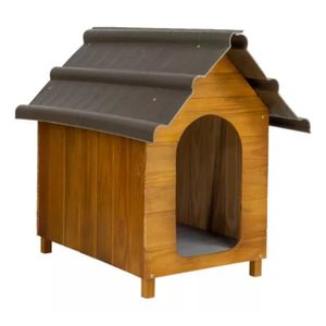 Casinha De Cachorro Beethoven Em Madeira E Telhado Térmico Ecológico N°4