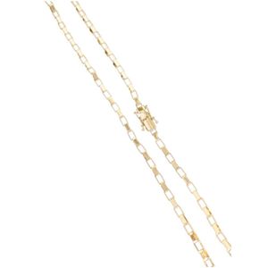 Corrente Tijolinho 5mm 30g Cordão Banhado A 18k