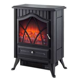 Aquecedor Cadence Lareira Retrô Chamas 3d - Aqc810 Preto 220v