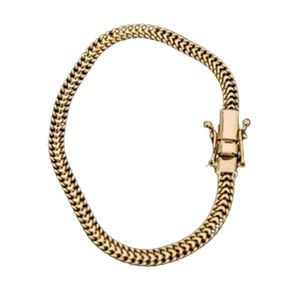 Pulseira Lacraia De Moeda Antiga Nao Enferruja Fecho Duplo