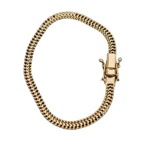 Pulseira Grumet Lacraia Fecho Trava Duplo 5mm Moeda Antiga