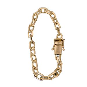 Pulseira Grumet Duplo Fecho Gaveta Lateral 3mm Moeda Antiga