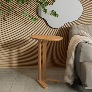 Mesa Lateral Em Mdf 60 Cm Freijó Tb604 Jj Dalla Costa