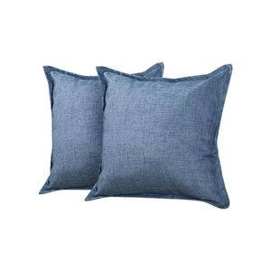 Kit 2 Almofadas Decorativas Bali Linho Azul Jeans - Azul
