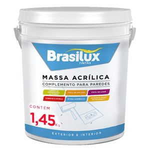 Massa Acrilica Parede Uso Externo/interno Brasilux 1,45kg