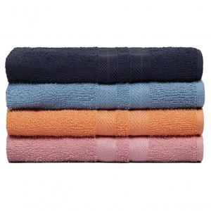 Kit 4 Toalhas De Banho 100% Algodão Enxuta - Caricinha - Kit 3