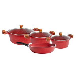 Jogo Panelas Rubi 18 20 24 E Frigideira 24cm Gourmet Javali