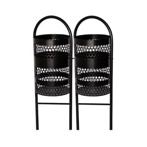 Lixeira Dupla Em Tela Moeda Coleta Seletiva Calçada 120cm