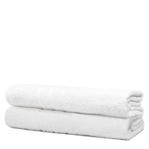 Kit Com 2 Toalhas De Banho Para Hotel - Profissional Prata - Branco